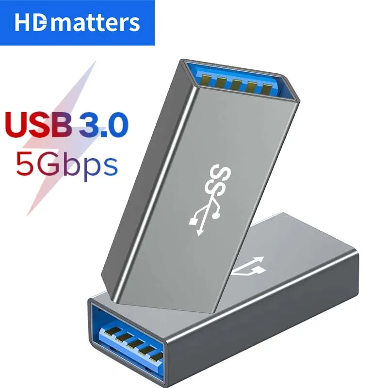 USB 3.0 Cable Adapter Passive USB 3.0 Female to Female Cable Coupler Connector Double USB 3.0 Female Adapter Connector