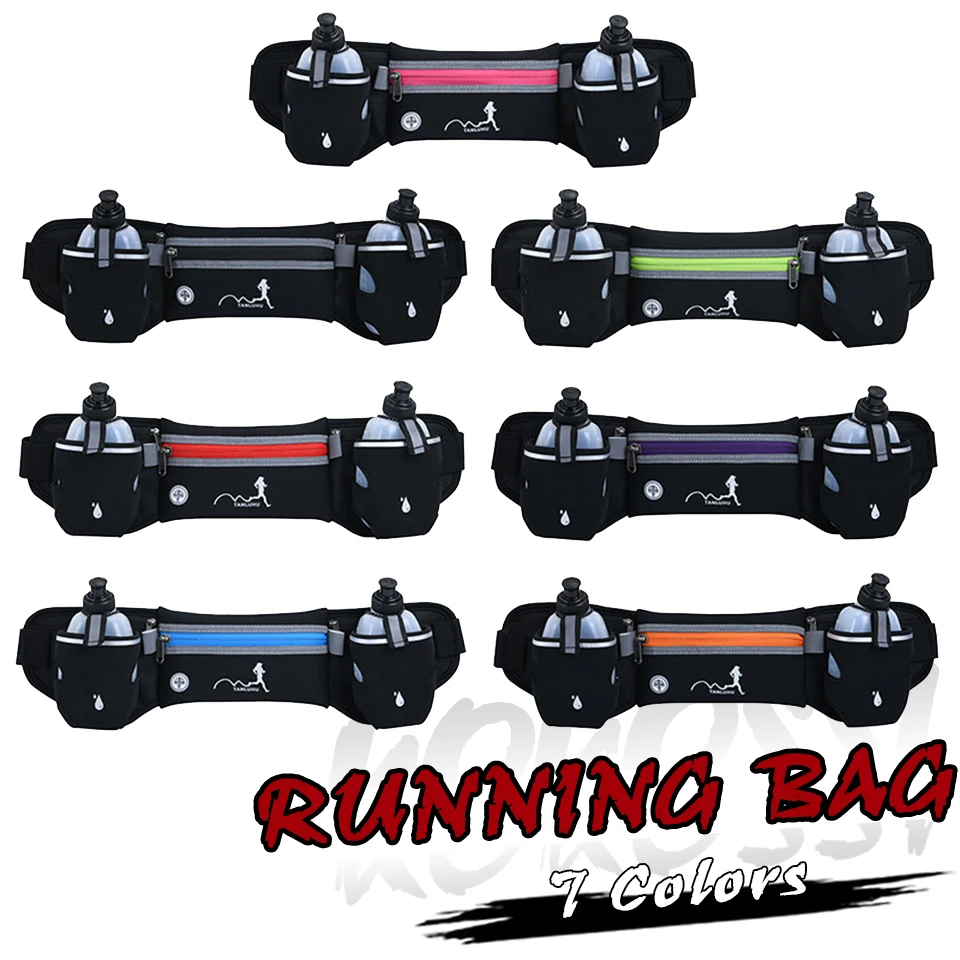 TANLUHU Marathon Running Bag Trail Running Waist Belt For Phone Unisex Fitness Sports Fanny Pack Fitness Waist Pack Water Bottle