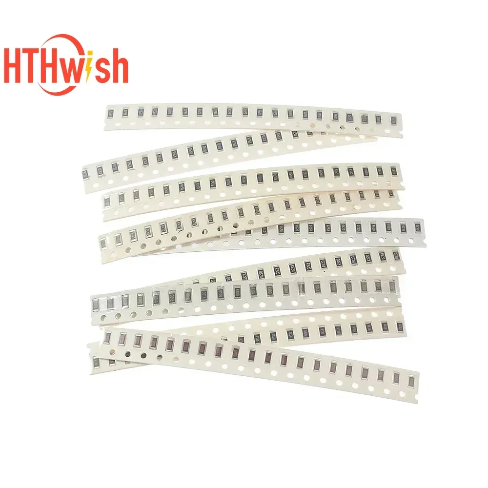50/200Pcs/set 10 Values 1% SMD Resistor Assorted Kit Precision Resistor Set 0603 0805 1206 2512 DIY Electronic Components