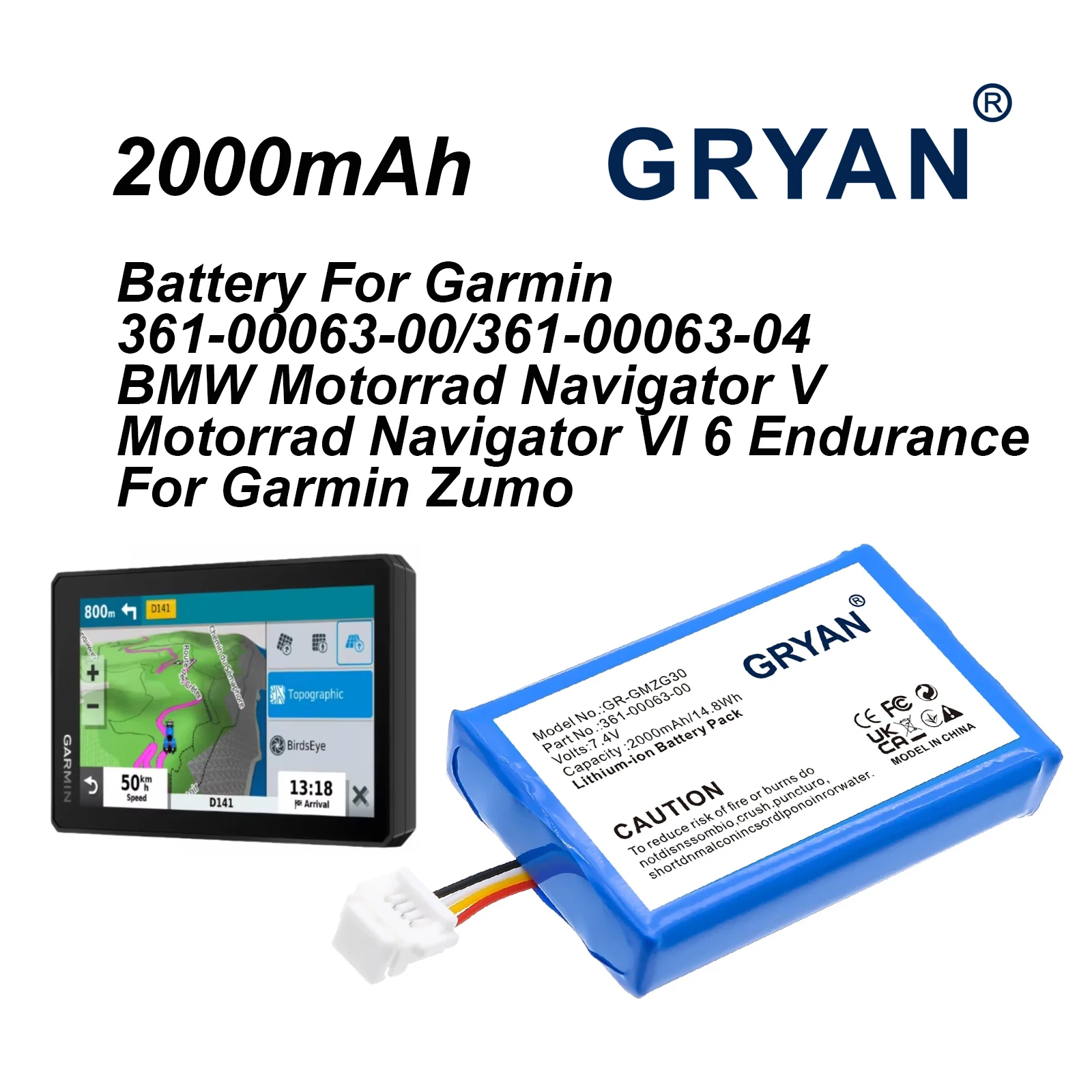 2000Mah/14.8Wh Gps …