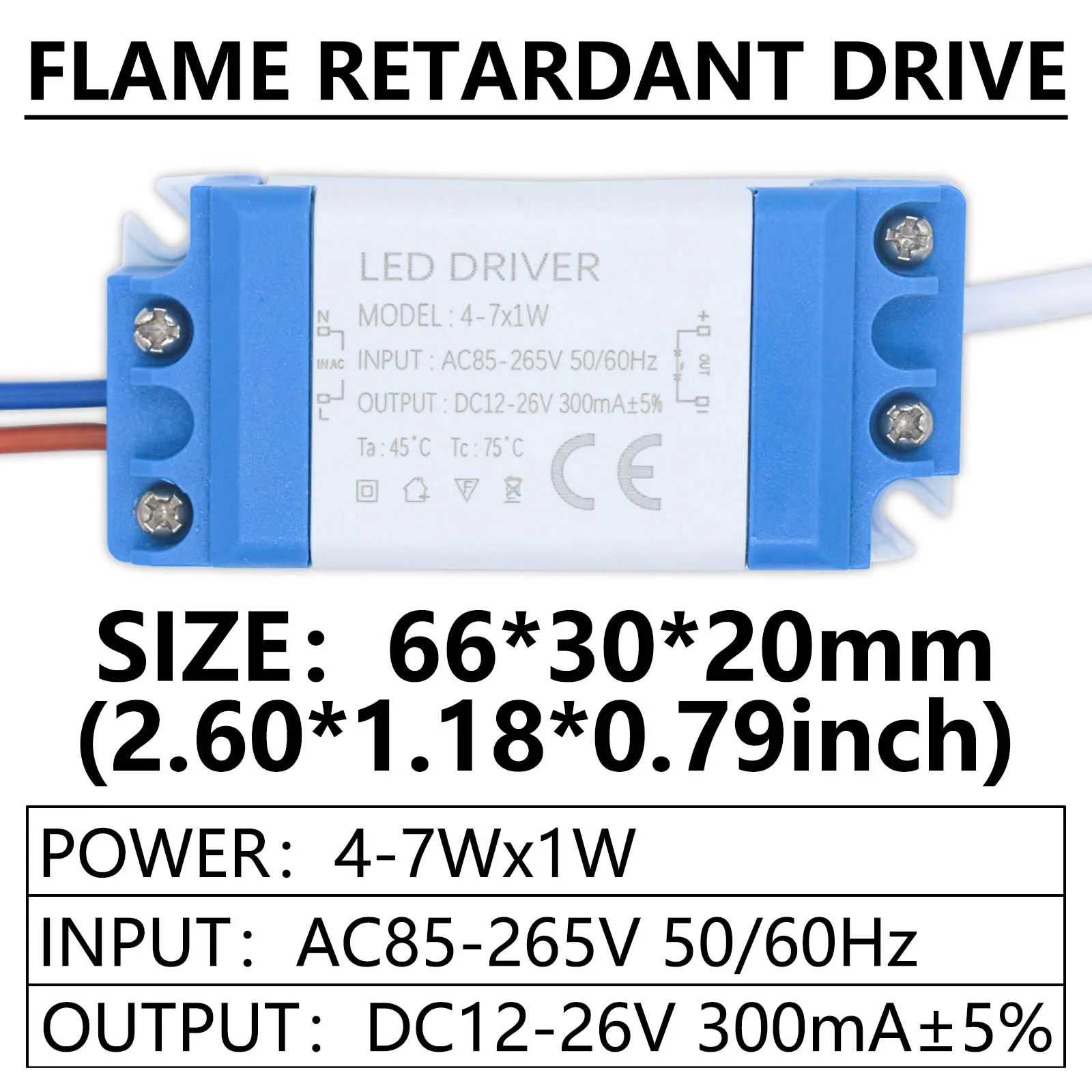 Imagem -02 - Led Driver Fonte de Alimentação 300ma 3w 10 15 18 20 30 36 Transformadores de Iluminação de Controle de Tensão Automático de Corrente Constante