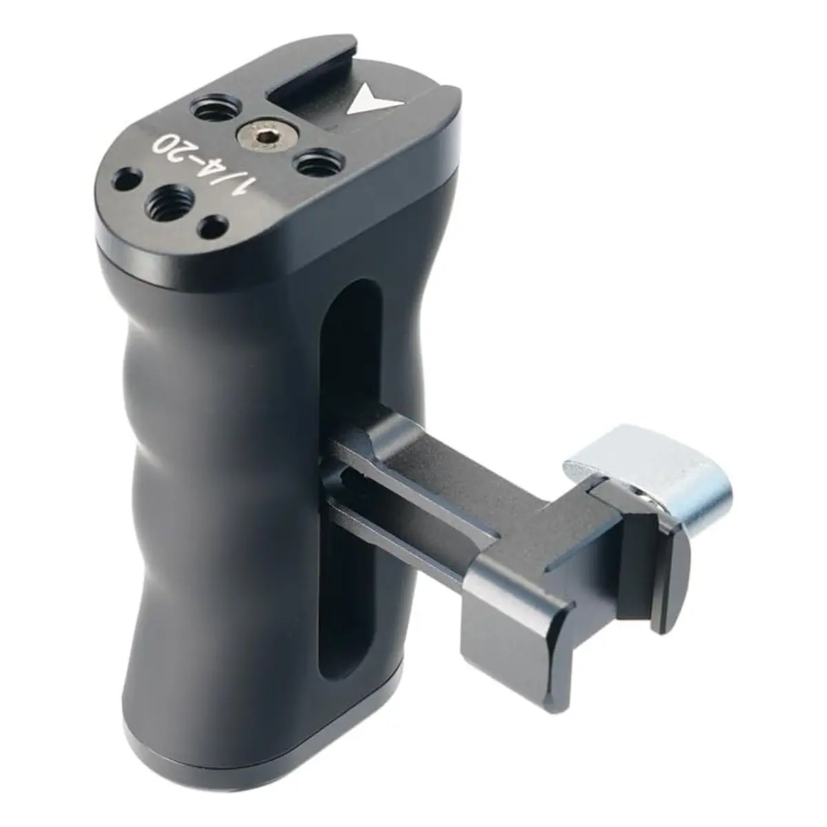 NATO Sliding Quick Release Cage Side Handle with Cold Shoe Mount for DSLR Cameras
