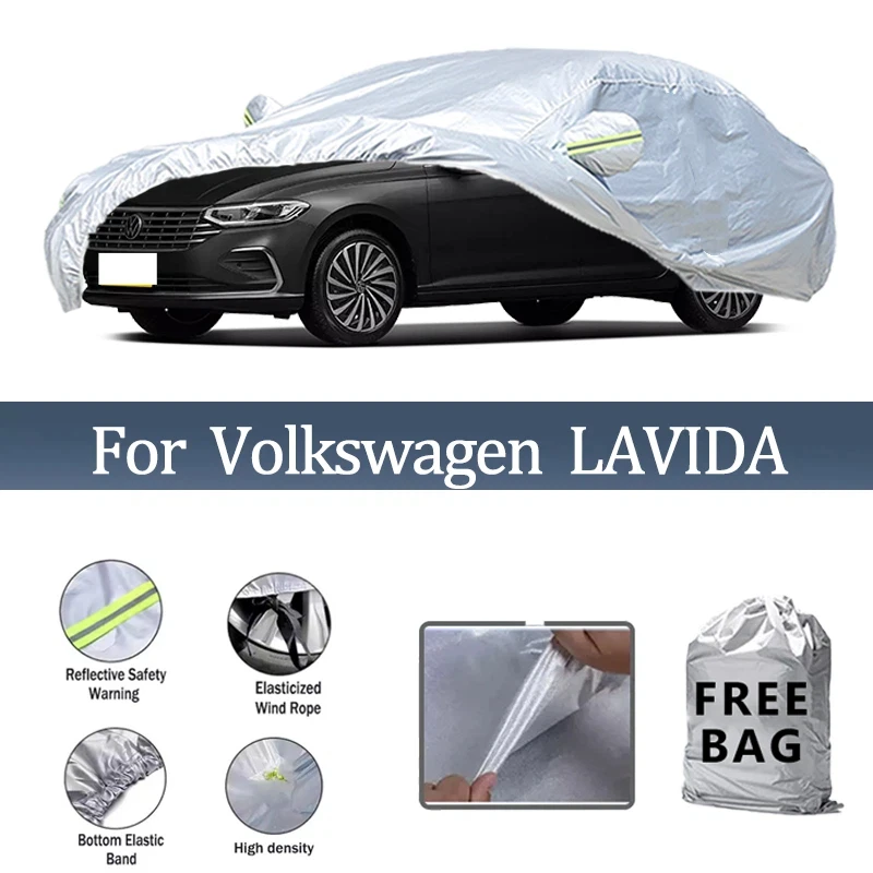 

For Volkswagen LAVIDA Car Cover Outdoor Protection Covers Snow Sunshade Waterproof Dustproof Exterior UV Car Accessories