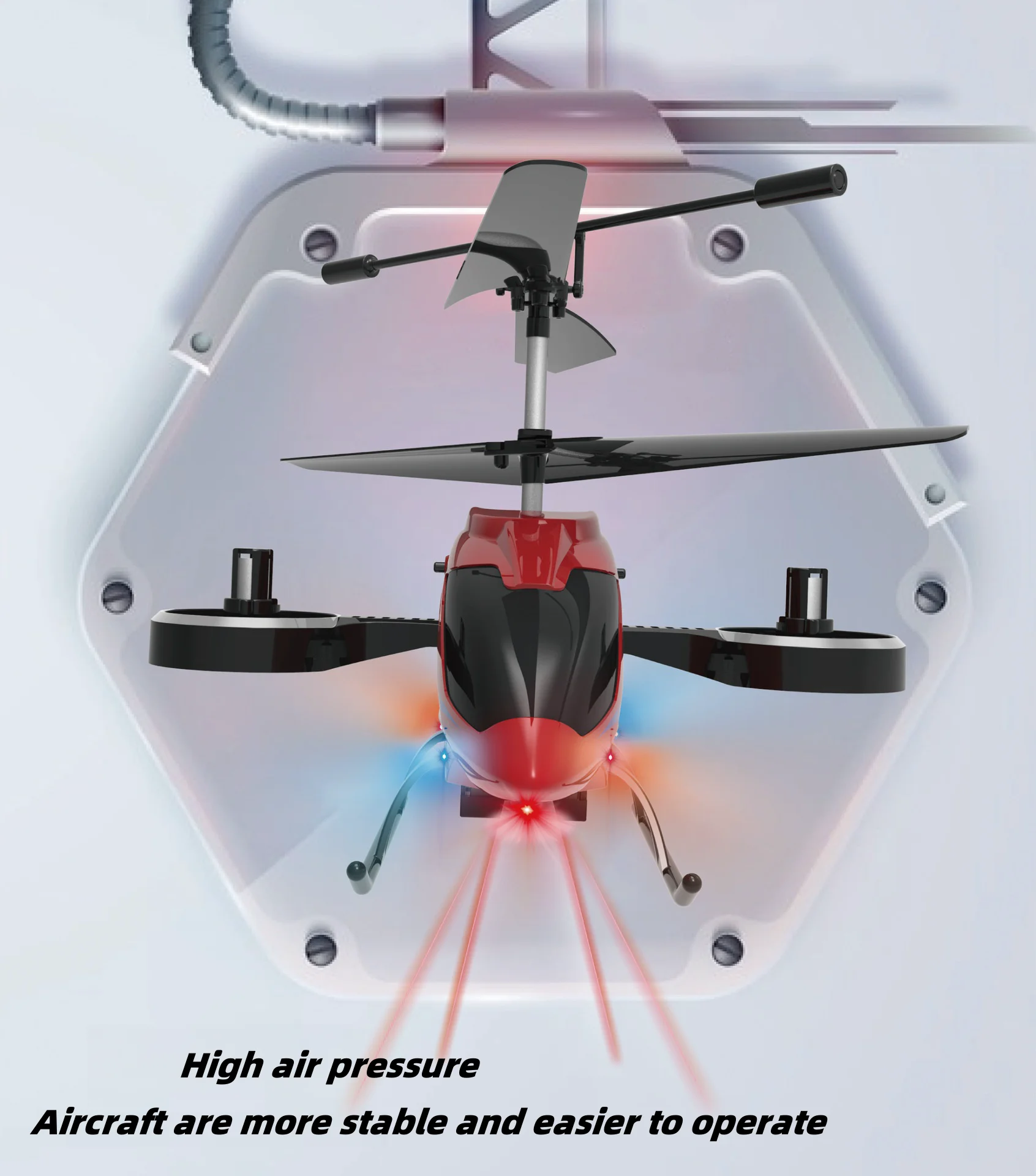 Elicottero telecomandato a 3.5 vie versione ad altezza fissa in lega resistente agli urti con luci giocattoli modello di aereo aeronautico