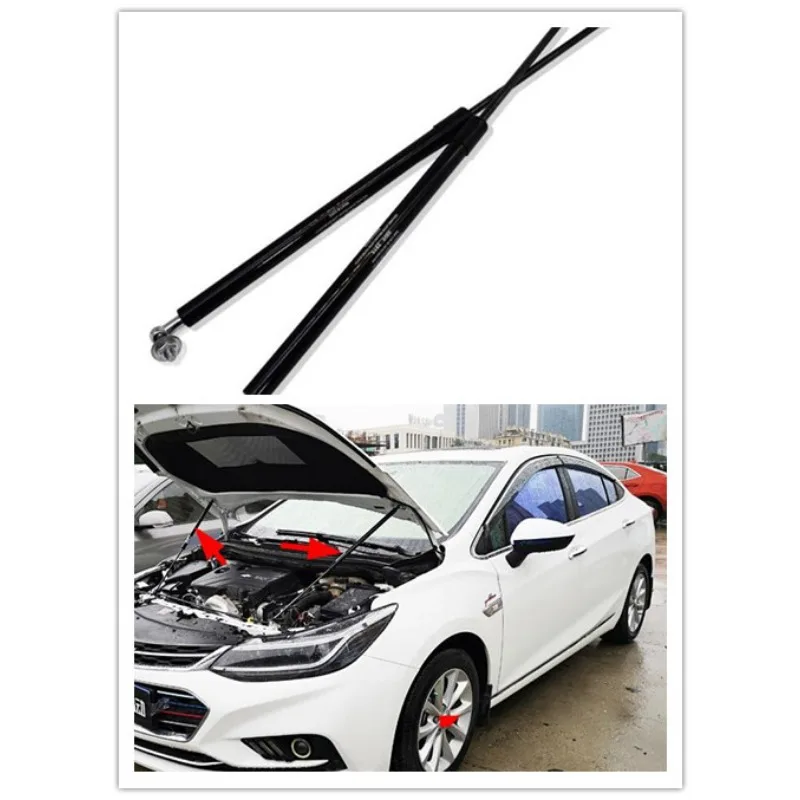 

2 PCS BONNET HOOD STRUT GAS SPRING SHOCK LIFT SUPPORT FIT FOR CHEVROLET Cruze 2017 to 2018 ACCESSORIES CAR