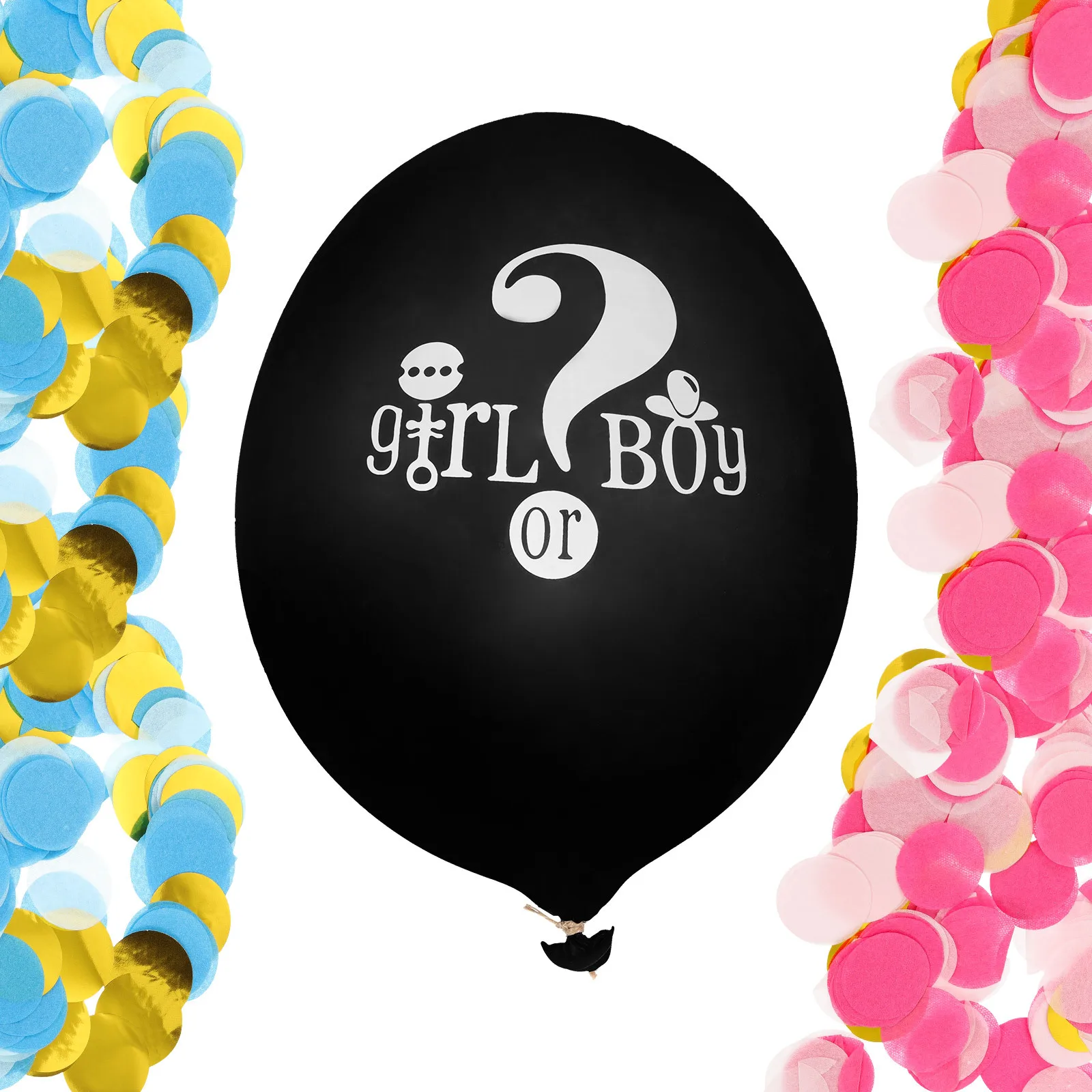 

1Set Gender Reveal Balloons Or Latex Confetti Decorations for Gender Reveal Shower Party Supplies