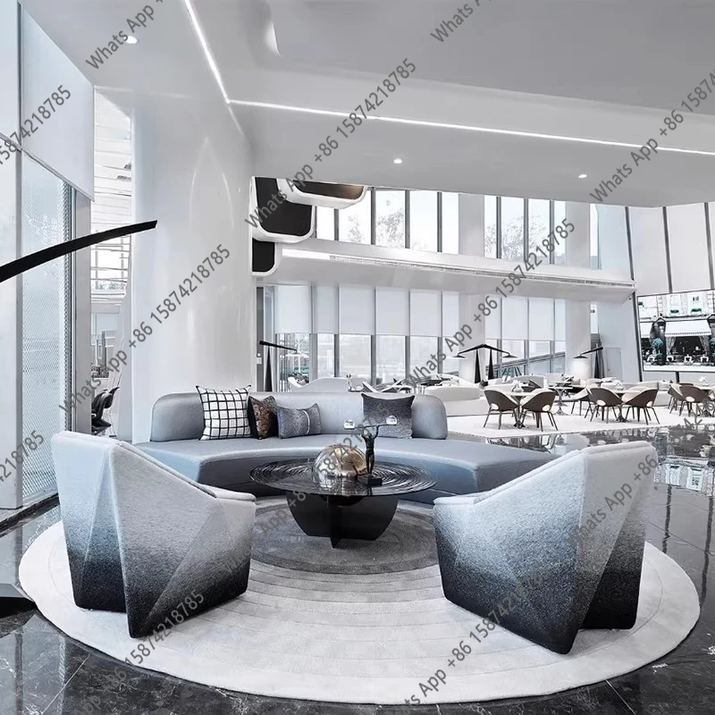 

Дизайнерский журнальный столик/итальянский минималистичный столик для зоны ресепшн/переговорный диван/металлический журнальный столик Planet