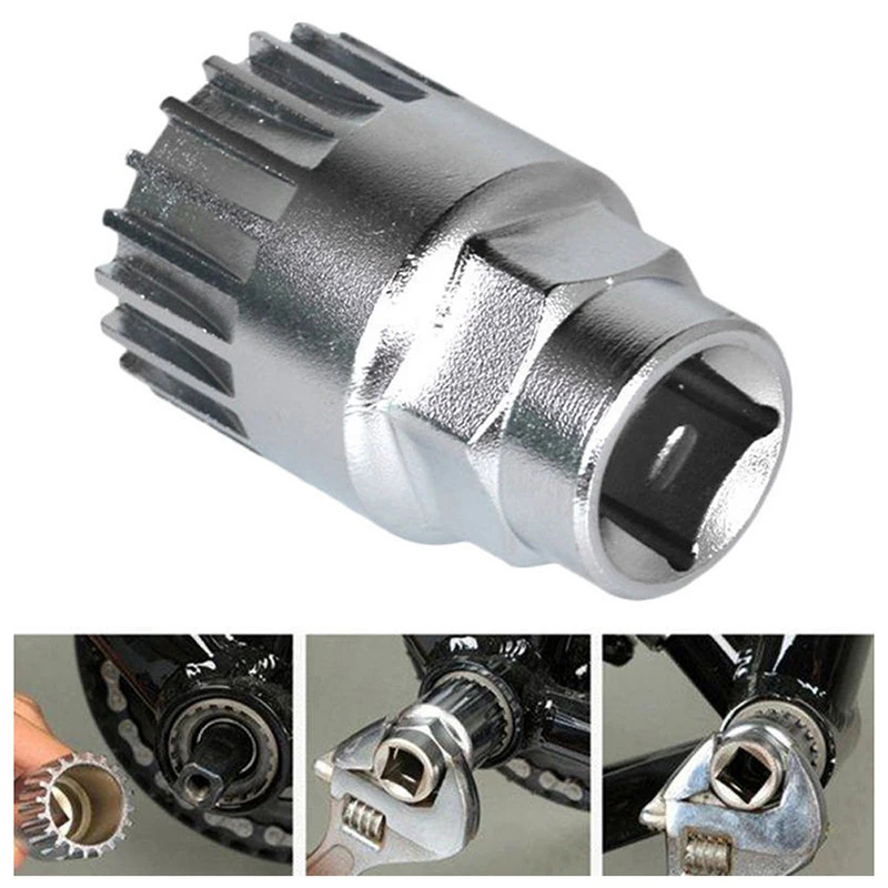 

Многофункциональный набор инструментов для ремонта велосипедов: резак для цепи, съемник каретки, съемник шатунов, инструменты для демонтажа.