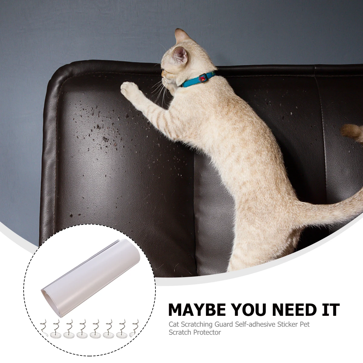 

4pcs Furniture Protection Stickers Soft PVC Anti Sofa Couch Protectors Pet Kitten Toy Wear Resistant