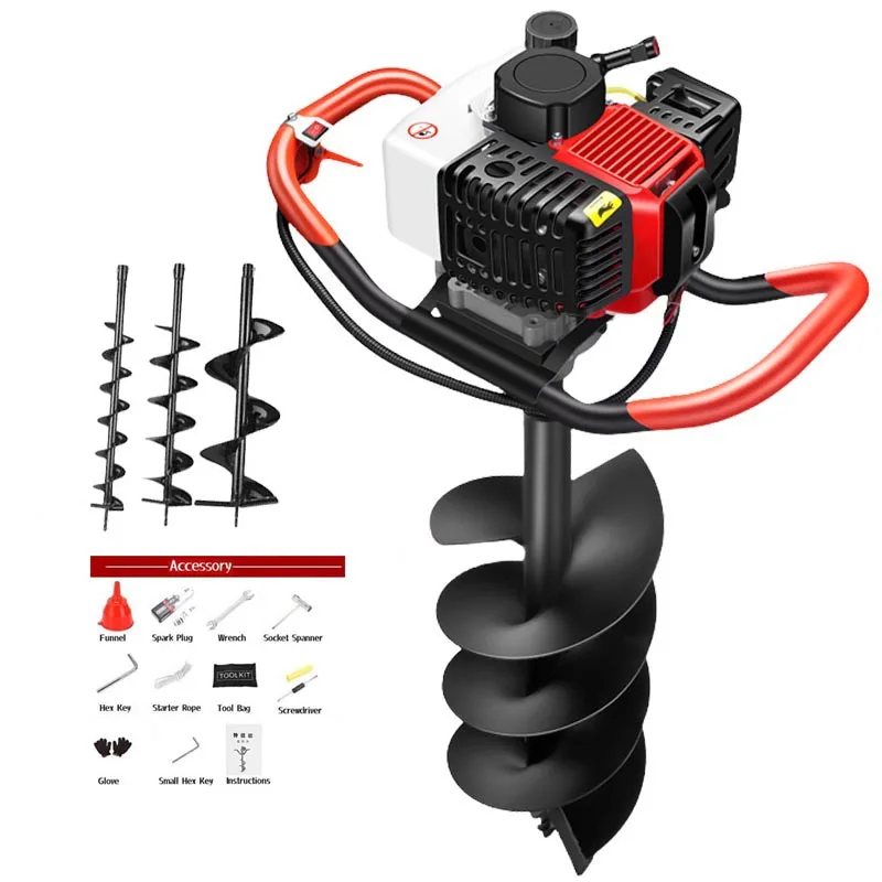 Tree Planting Hole Digger Machine Soil Ground Drilling Gas Post Hole Diggers Earth Auger Drill Rig Tree Planting Auger