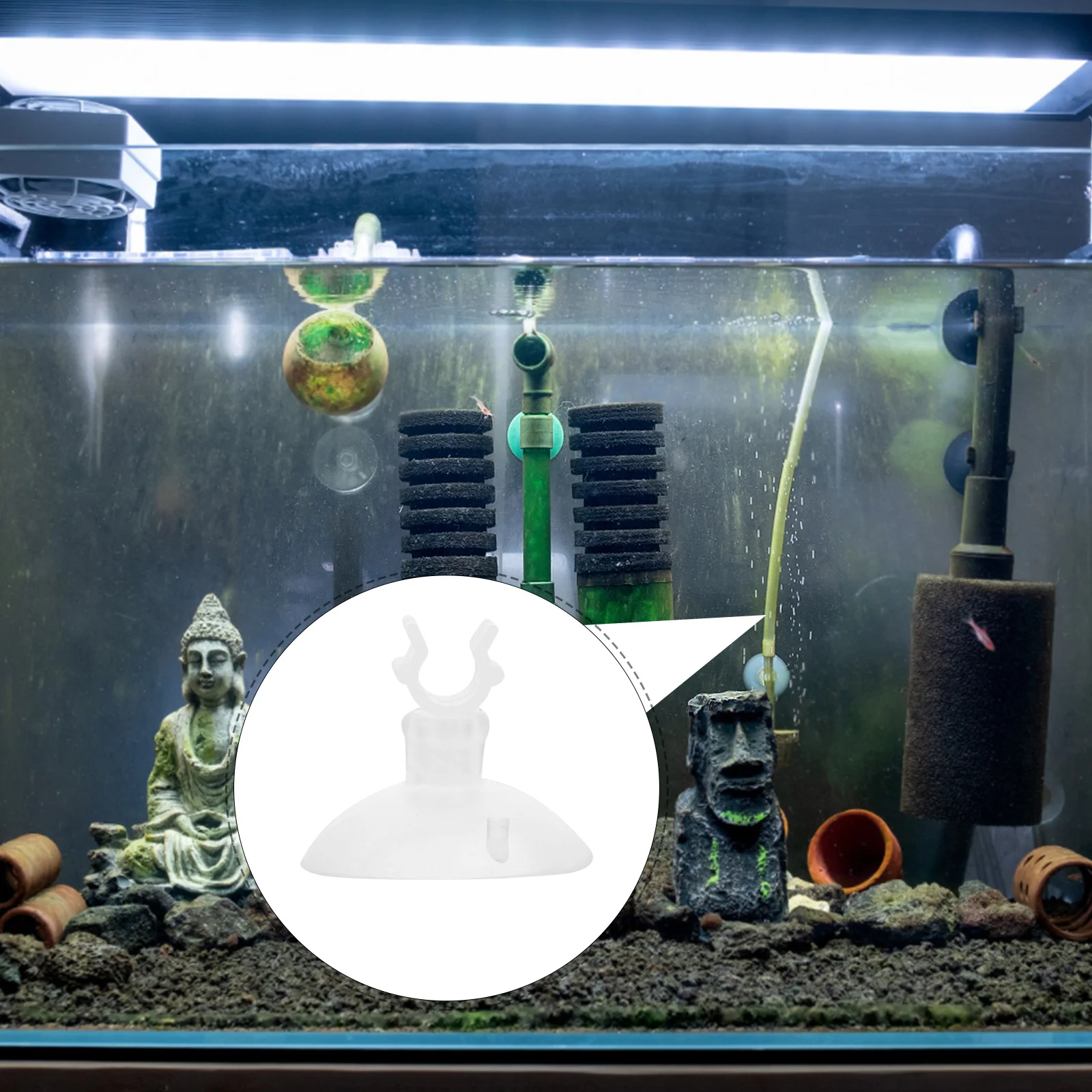 

20Pcs Strong Suction Cup Fixing Clips for Fish Tank Aquarium 16mm Tube Holder Easy Install Aquarium Suction Cups