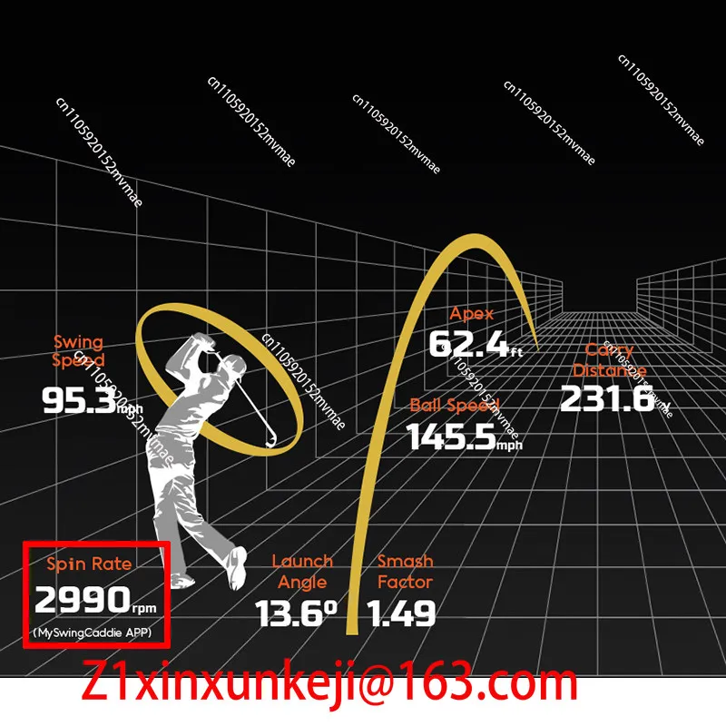 

Портативный анализатор данных движения клюшки для гольфа SC300i с плоским экраном