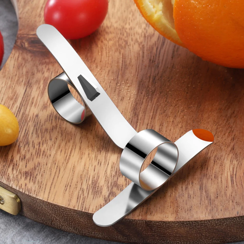 

1Set Comfortable Hold Stainless Steel Orange Peelers Ergonomic Design Time-Saving Citrus Peelers Easy Clean Dishwasher Safe