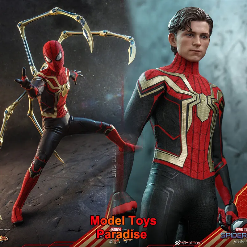 HotToys HT MMS623 1/6 Collectible Toys Spider-Man Spider-Man：No Way Home Men Soldier Hero 12'' Action Figure Model Fans Gifts