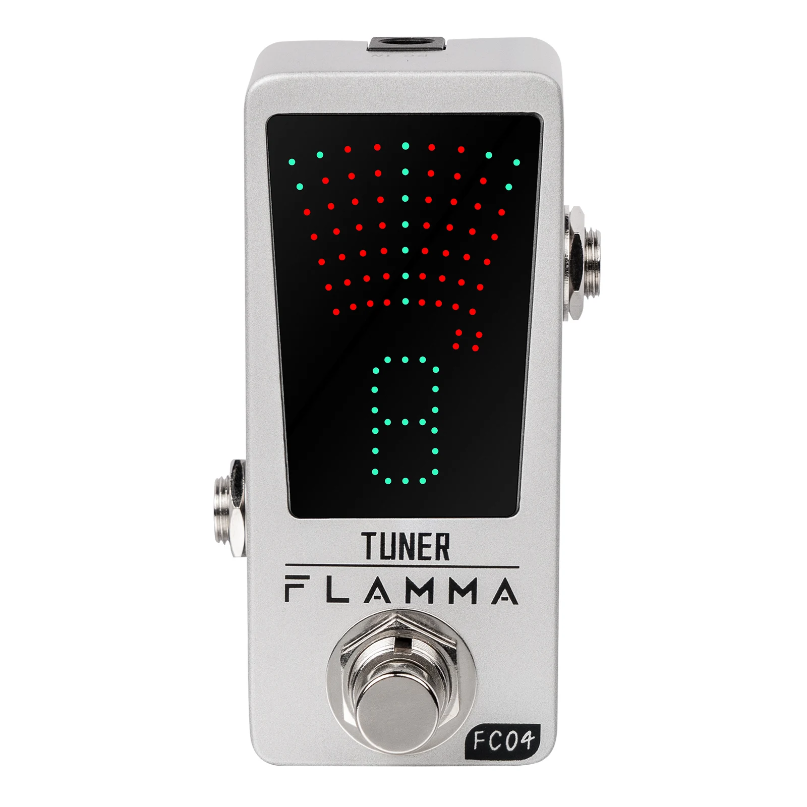 

FLAMMA FC04 Guitar Tuner Pedal Chromatic Tuner Pedal Guitar Tuner Pedal Turning Pedal LED Display Ture Bypass for Guitar Bass