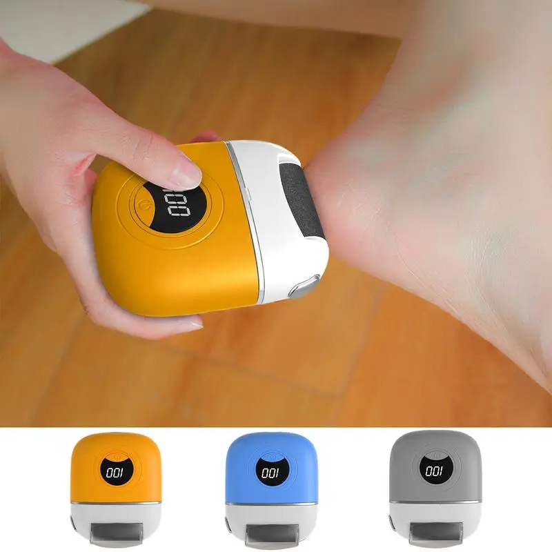 Automatic Foot Scraper Digital Display Foot Callus Remover Foot Care Tool With Three Adjustment Grinding Head For Toes Heels