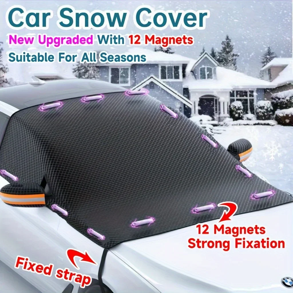 

Winter Magnetic Suction Universal Style Car Snow Cover - Anti-Frost Anti-Freeze Front Windshield Car Window Snow Cover