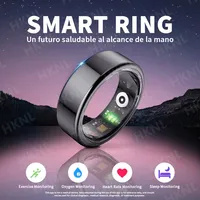 For HUAWEI XIAOMI Men Smart Ring Military Grade Titanium Steel Shell Health Monitoring IP68 & 3ATM Waterproof Multi-sport Modes