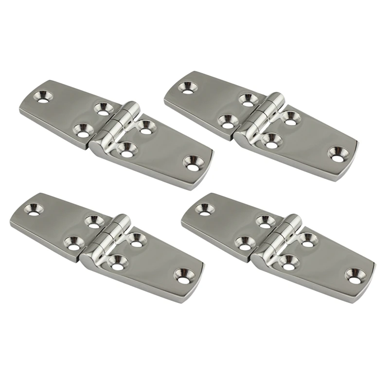 4Pcs Stainless Steel Boat Door Hinges Hardware Industrial Heavy Duty Hinge