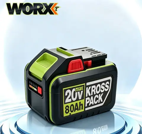 WORX original 20V 8.0Ah large-capacity lithium battery, long battery life, durable, compatible with a variety of power tools.