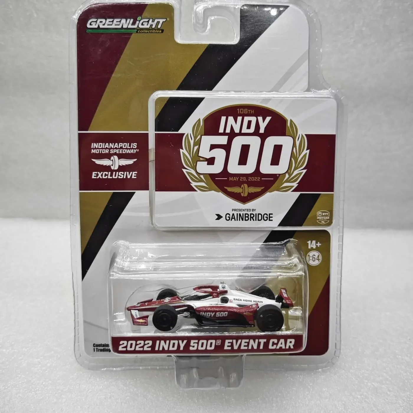 

GreenLight 1:64 2022 106-й Indianapolis 500 Racing 11536 Модель автомобиля из сплава, рынок, орнамент, коллекционные предметы, литая под давлением модель автомобиля из сплава Co