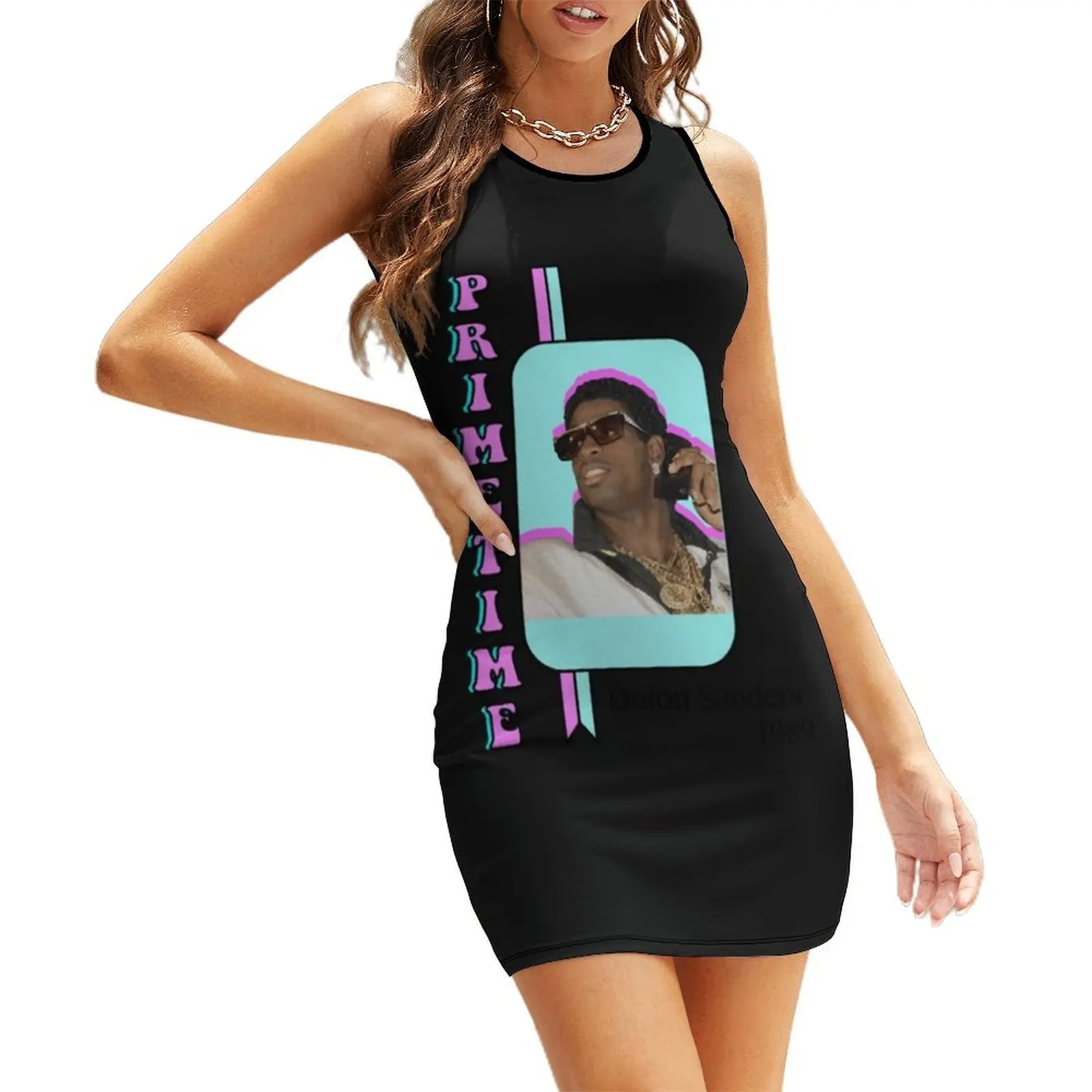 

deion sanders Sleeveless Sundress dresses for womens 2025 Women's summer dress dress korean style sexy dress