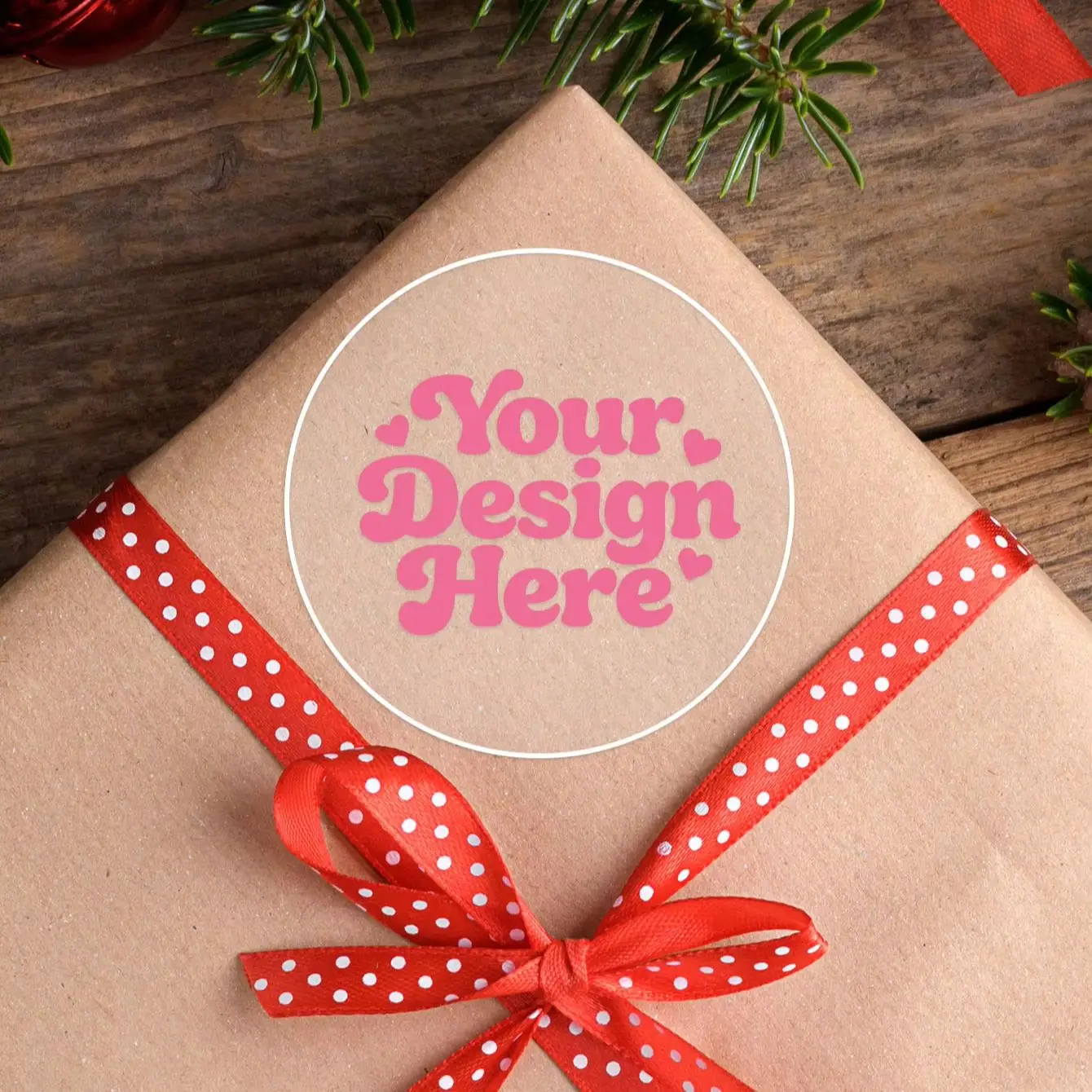 1‑100PCS Round Custom Stickers,Personalized Labels for Family,Envelope Decor,Gift Wrapping Tags&Craft Ornament Accents
