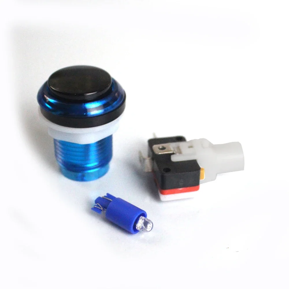 SANWA 조이스틱 스위치 복사 아케이드 캐비닛 키트, 투명 블랙 LED 푸시 단추 스위치, 2 플레이어 코인, USB PC 라즈베리 파이, 제로 딜레이, 5V