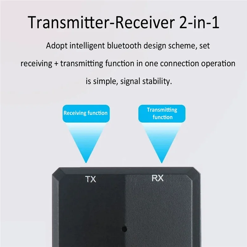Excellent-ZK-360 Ricevitore audio Bluetooth Fortv Cuffie Adattatore audio wireless Aux BT 5.0 da 3,5 mm