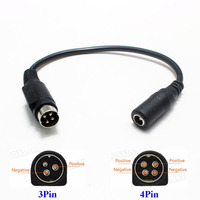 1Pcs Female 5.5*2.1mm to male 3Pin / 4Pin Cable Lead For SATO TG-5011-19V-ES Just a 4-Pin cable For TV LCD VCR power supply