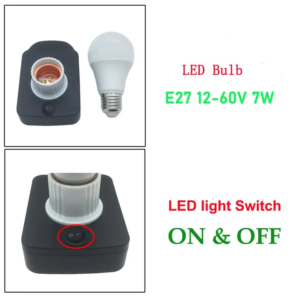 Portable E27 Bulb Lamp LED Work Light Compatible For Ridgid 18V AEG 18V Lithium Batteries For Indoor Outdoor