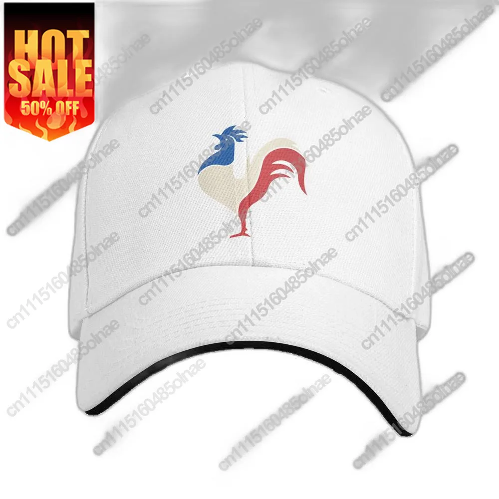 Cool French Rooster France Flag Baseball Cap For Men Women Adjustable Unisex Dad Summer Sun Hat