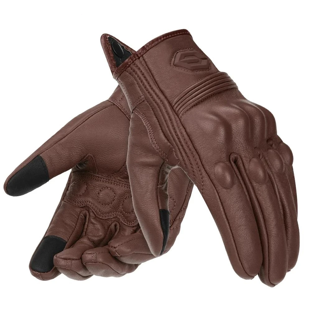 

Motorcycle Gloves Leather Knuckle Protection Bicycle Gloves Genuine PU Motorbike Cycling Gloves For Men And Women Guantes Gloves