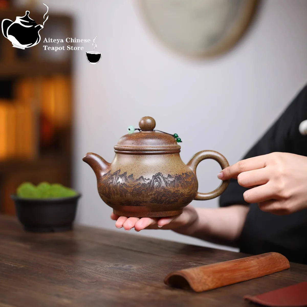 

Yixing purple clay teapot, original ore, cloud, agarwood mud, pan teapot, kung fu tea set, Chinese teapot