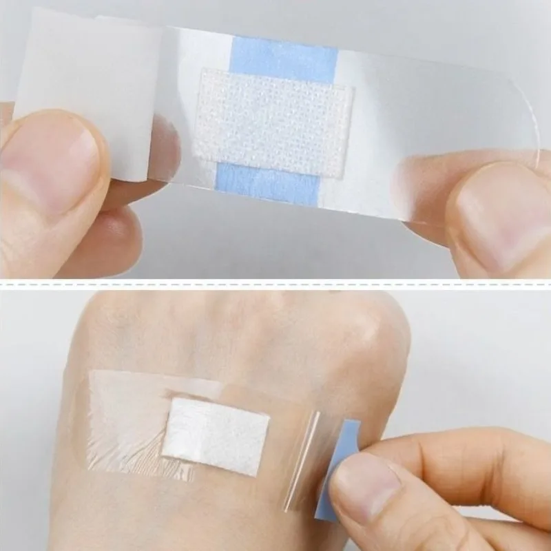 120 قطعة/المجموعة شفافة الفرقة المعونة واضح مقاوم للماء اللدائن الإسعافات الأولية التوازن الجلد التصحيح تضميد الجروح ضمادات لاصقة