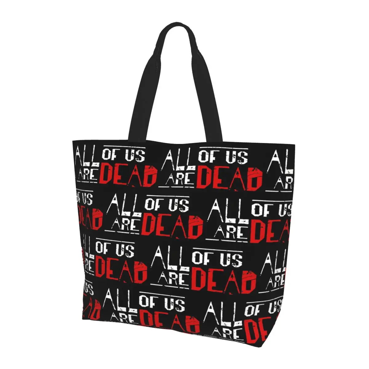 

All Of Us Are Dead Shopping Tote Bag Canvas Large Capacity Shoulder Bags Shopper Grocery Handbag for Women