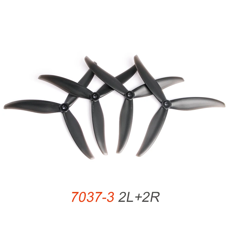 Gemfan 7035/8040/9045/1050/1170 3-Blade Forward And Backward Propeller Fiberglass Nylon Fpv Racing Large Propeller