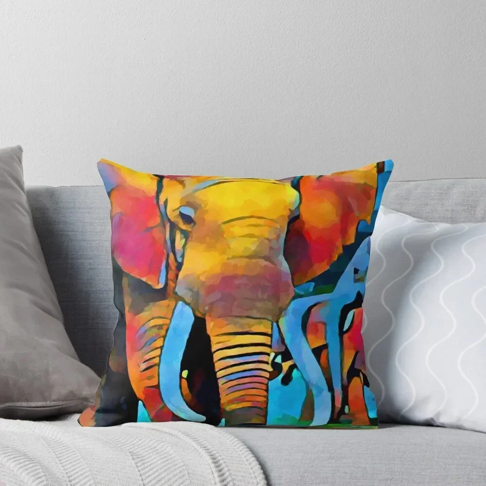 

Elephant 3 Throw Pillow pillow cover christmas Cushion Set luxury Elastic For Sofa