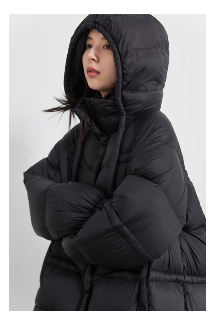 CHIC VEN Women Long Down Coats Solid Loose Casual 95 White Duck Down Jacket Thick Warm Female Outerwear Autumn Winter 2025