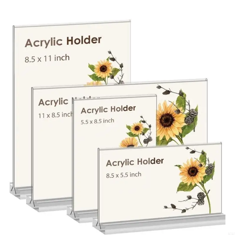 Poster Akrilik Berdiri Clear Acrylic Sign Holder T Acrylic Display Stand