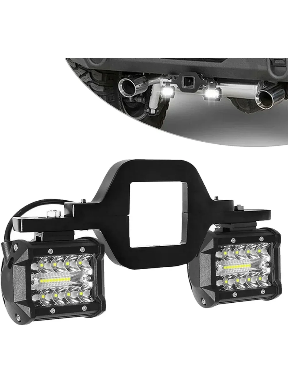 

4-дюймовый 60 Вт рабочий свет, точечный прожектор для внедорожных автомобилей, бар с универсальным кронштейном для крепления фаркопа прицепа для пикапа, фургона