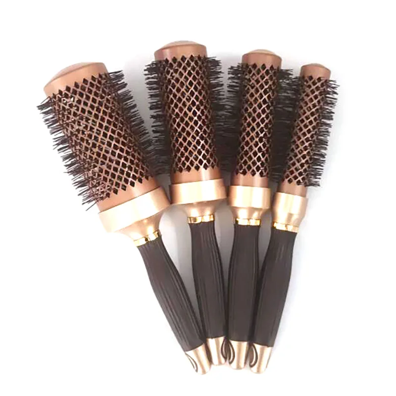 

4 Size Hair Brush Nano Hairbrush Thermal Round Barrel Comb Hairdressing Hair Salon Styling Drying Curling