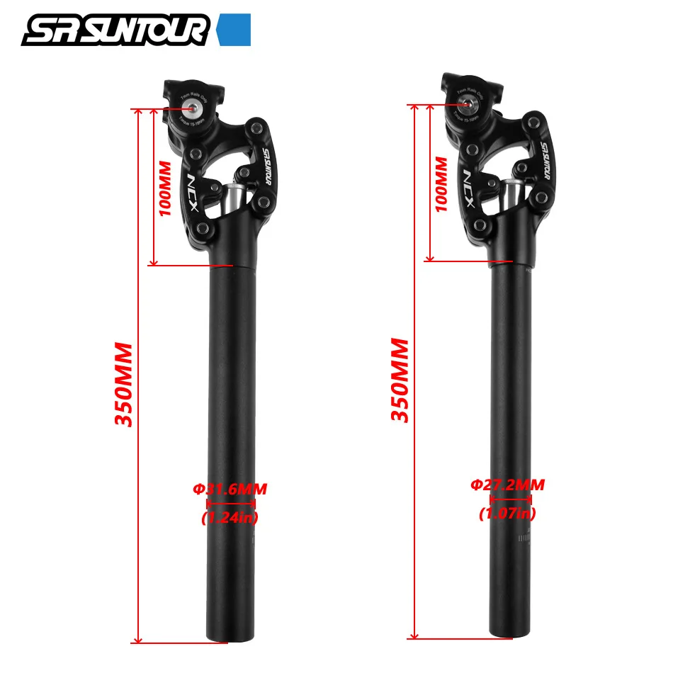 Suntour SP12 NCX Suspension Seat Column Bicycle Parts  27.2/30.9/316.x350mm  bicycle seat tube