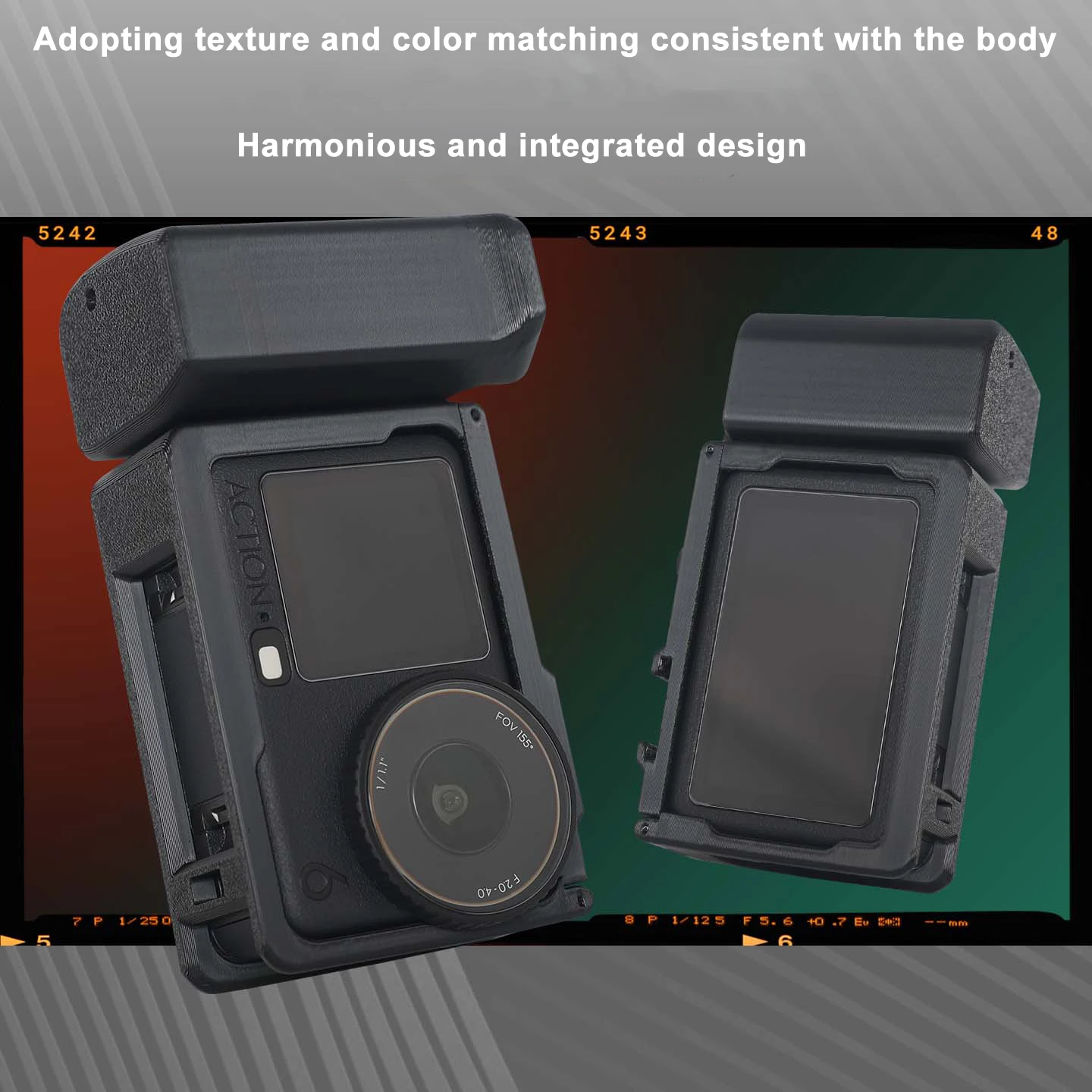 

​Camera Grip Holder for DJI Osmo Action 6 Camera Grip Street Grip Vlog Holder Combo Camera Accessories