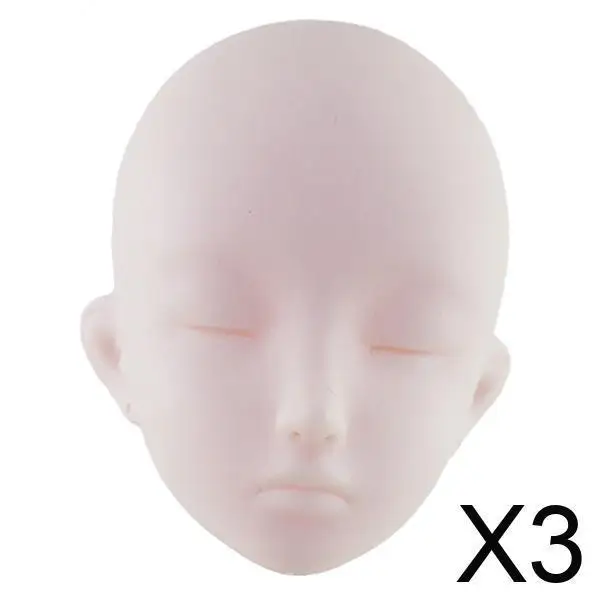 

1 3 Movable Naked Body Female Doll Head DIY Toy Vinyl Accessories for Doll Making Supplies 60cm