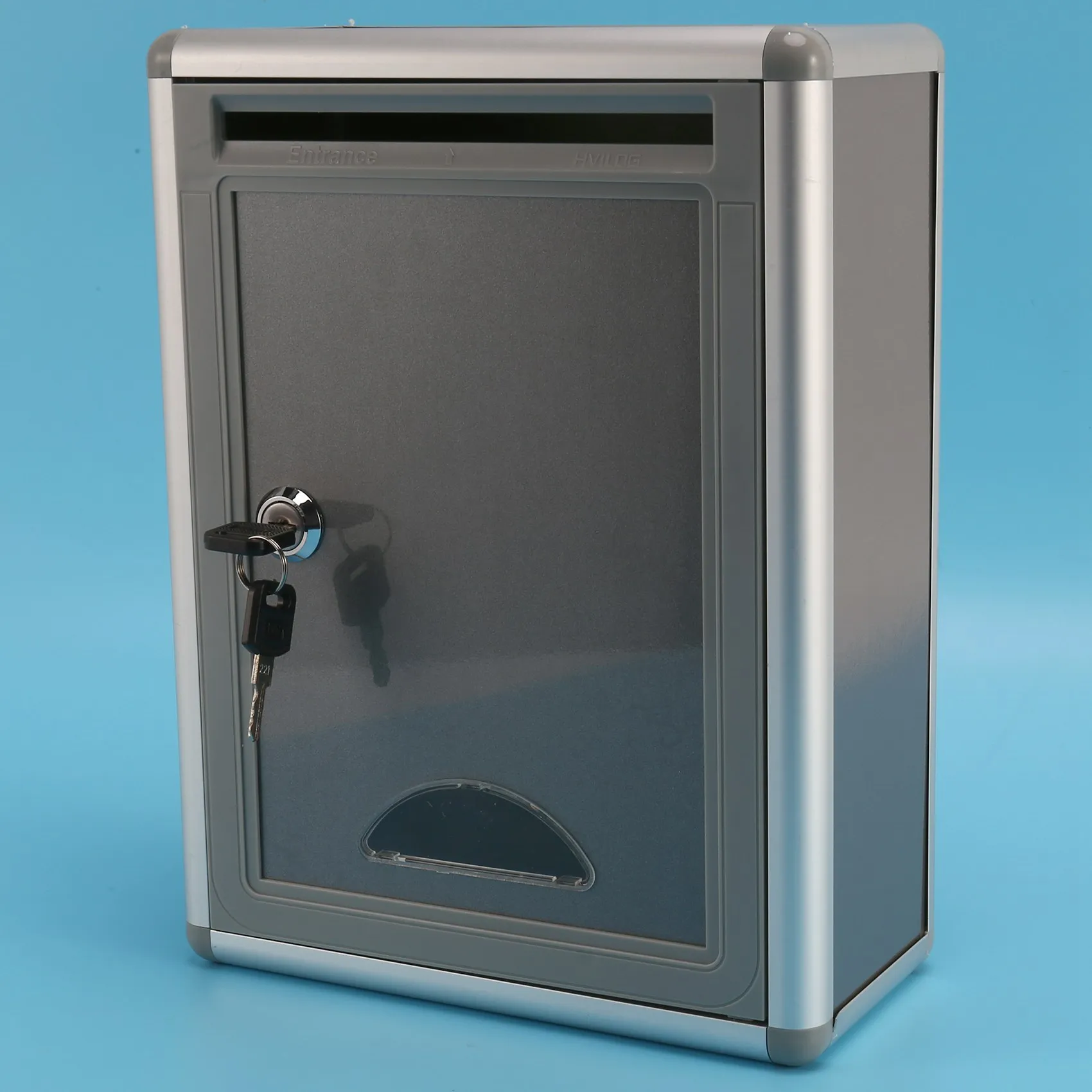 Vintage ล็อค Secure Mail Letter โพสต์กล่องกล่องจดหมายโพสต์กล่องสําหรับ Home Garden เครื่องประดับตกแต่ง