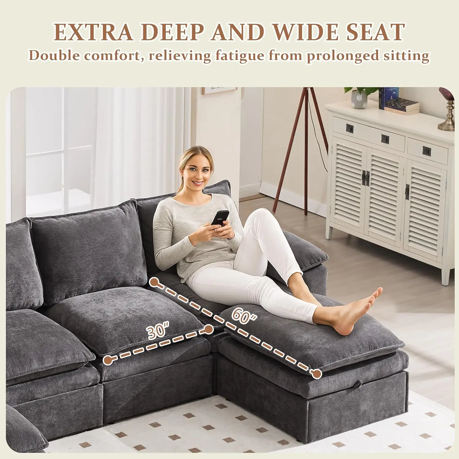 Thumbnail 4 - #34 Best Rated Modular Sectional Sofas to Buy in 2026