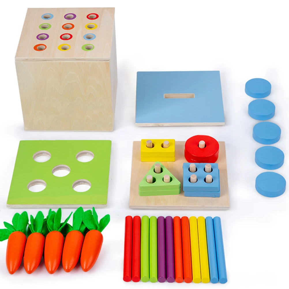 

Intelligence Box Montessori Toys Stacking Sorting Wooden Educational Baby Toys 6 Months 1 3 Years Learning Games
