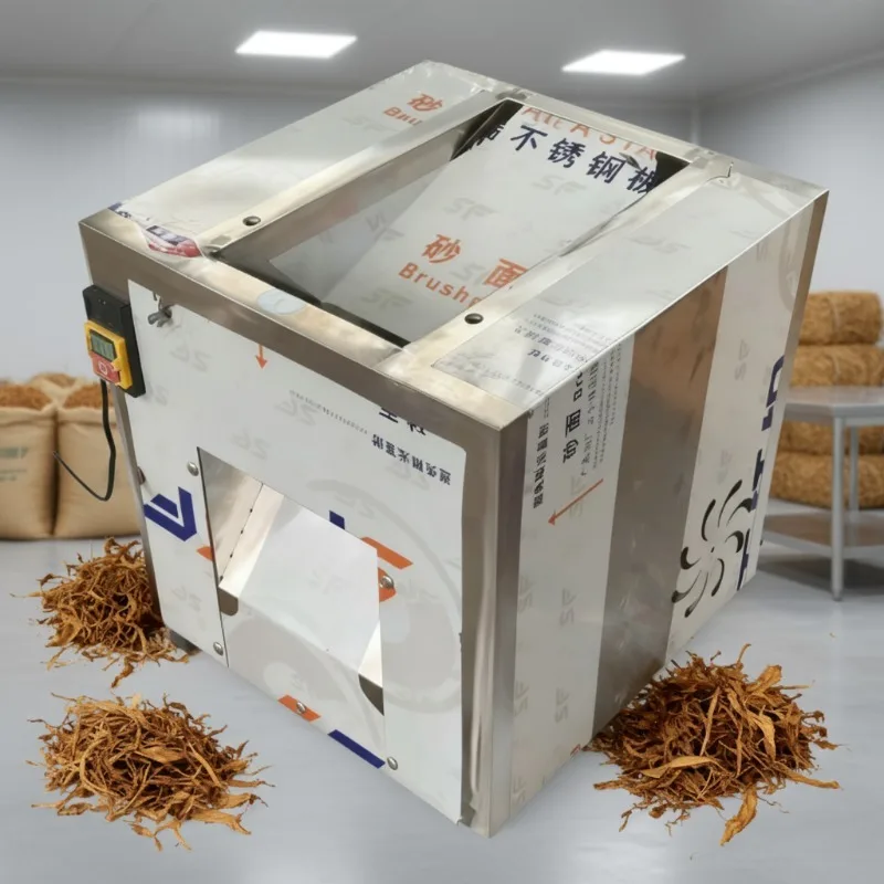 Commercial Herb Leaf Cutting Machine - Stainless Steel Electric Dry Plant Strip Shredder for Farm Raw Material Processing