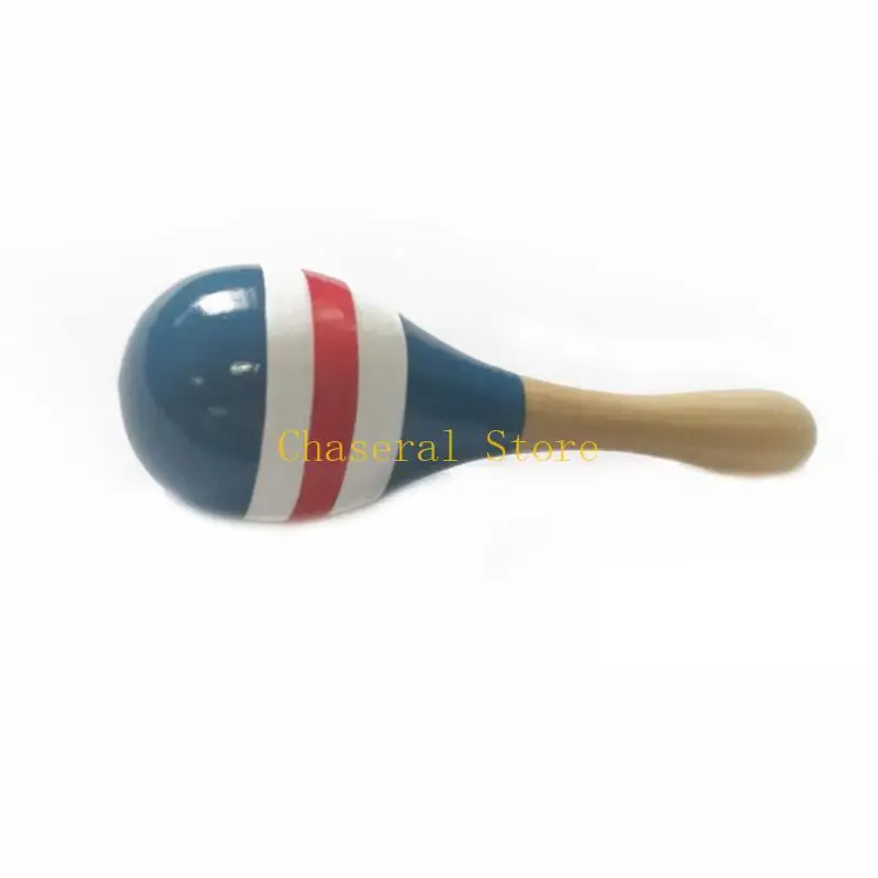 E7CE Mini en bois Rattles Egg Shaker Kids Musical Party Favor Kid Baby Shaker Sand Hammer Toy couleur aléatoire)